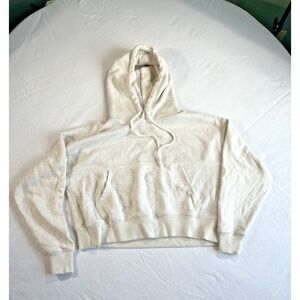 Aerie White Cropped Hoodie Pullover Sweatshirt Women's XXS Lightweight Lounge